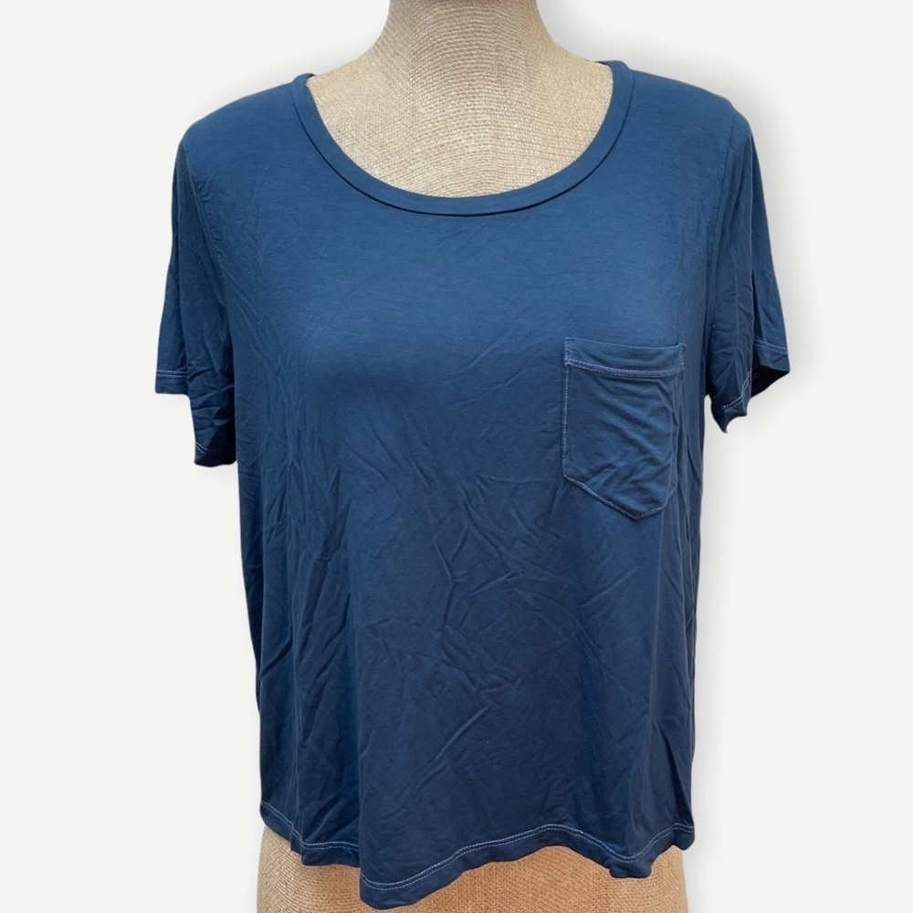 Spendid blue pocket tee small‎
